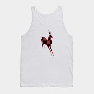 Black & Red Deer Tank Top